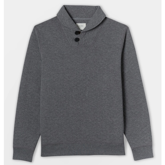 Billy Reid Other - Billy Reid Mens Quilted Shawl Collar Sweatshirt